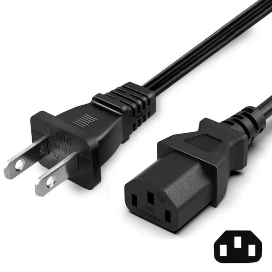 2 Prong Power Cable for PS3 and Xbox 360
