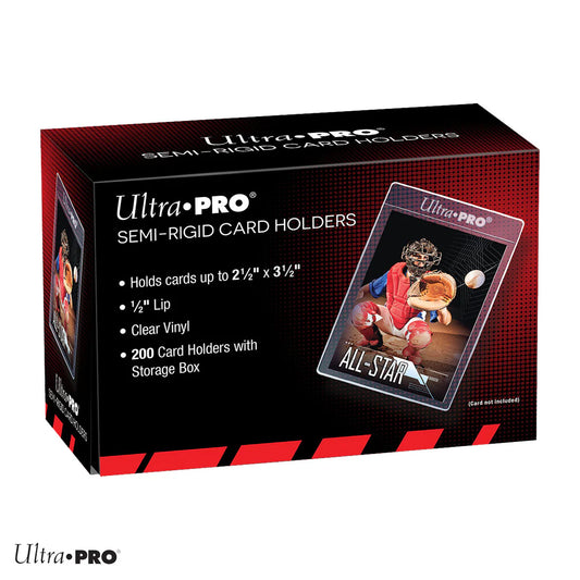 Ultra Pro Semi Rigid Card Holders 200 Count