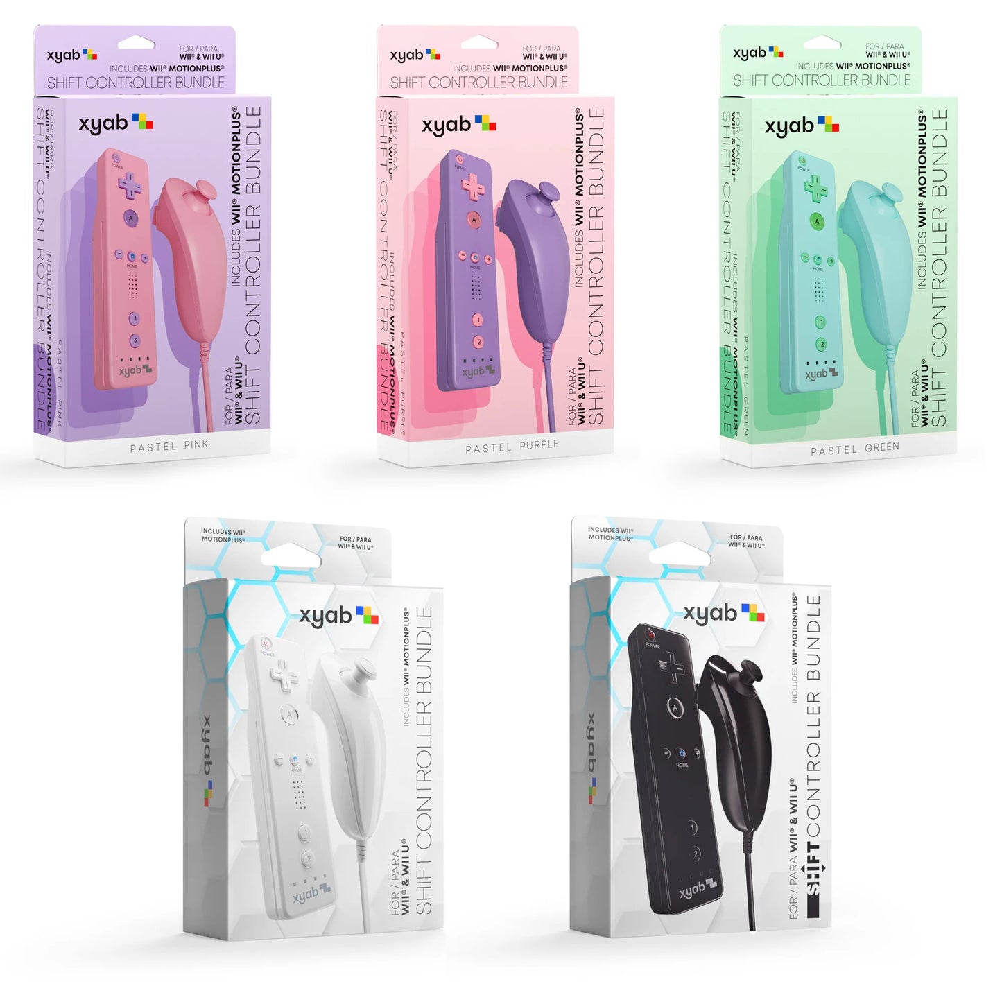 Nintendo Wii Controller Bundle (Multiple-Colors)