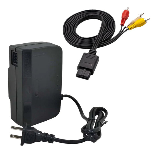 Nintendo 64 Power + AV Cables
